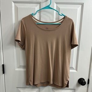 Pima cotton Casual Tan Women's Top